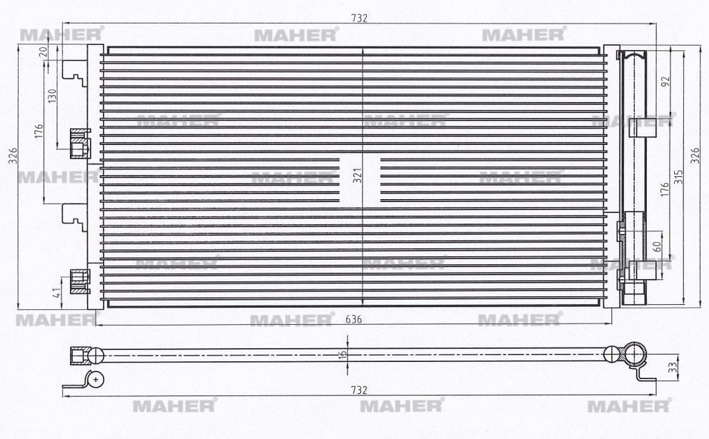 8200880551 Klima Radyatörü MAHER | Dacia Duster