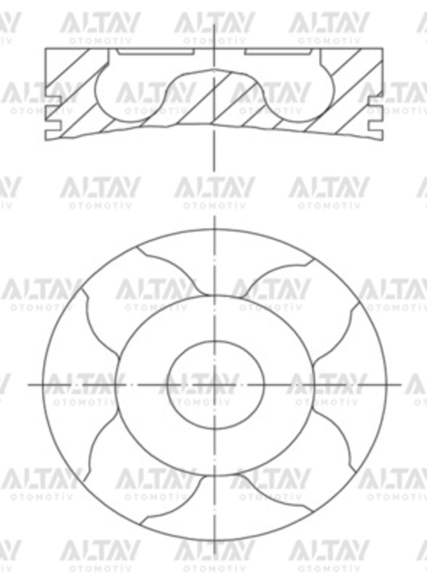 8770706STD00BG Piston MAHLE | Fiat Doblo
