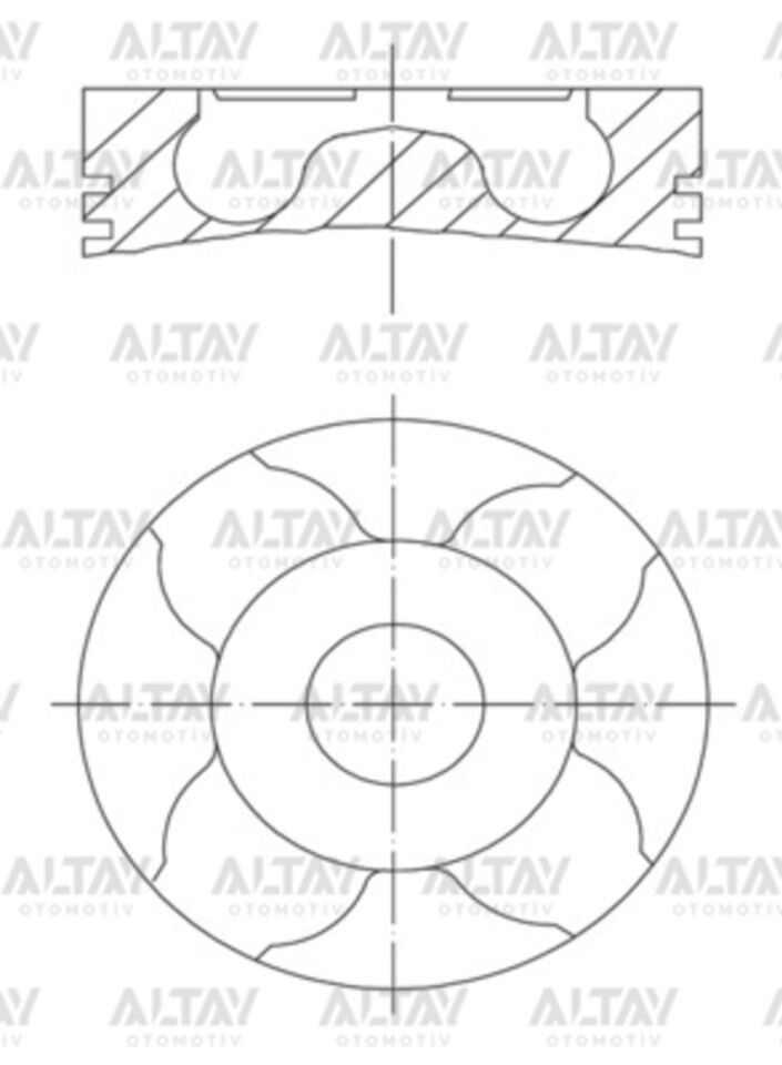 8770706STD00BG Piston MAHLE | Fiat Doblo