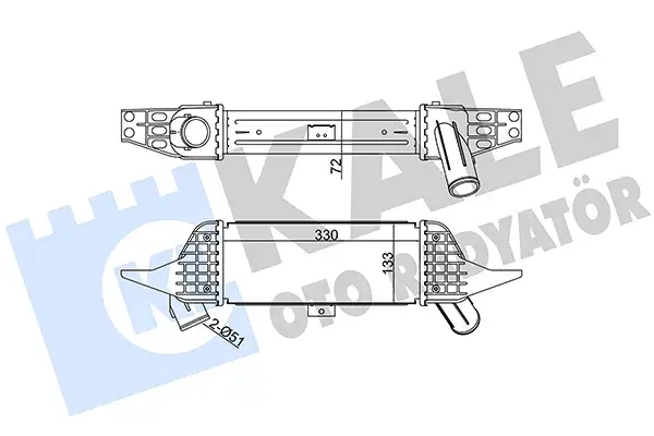 28190 42701 Turbo Radyatörü | Hyundai H100 Porter KALE