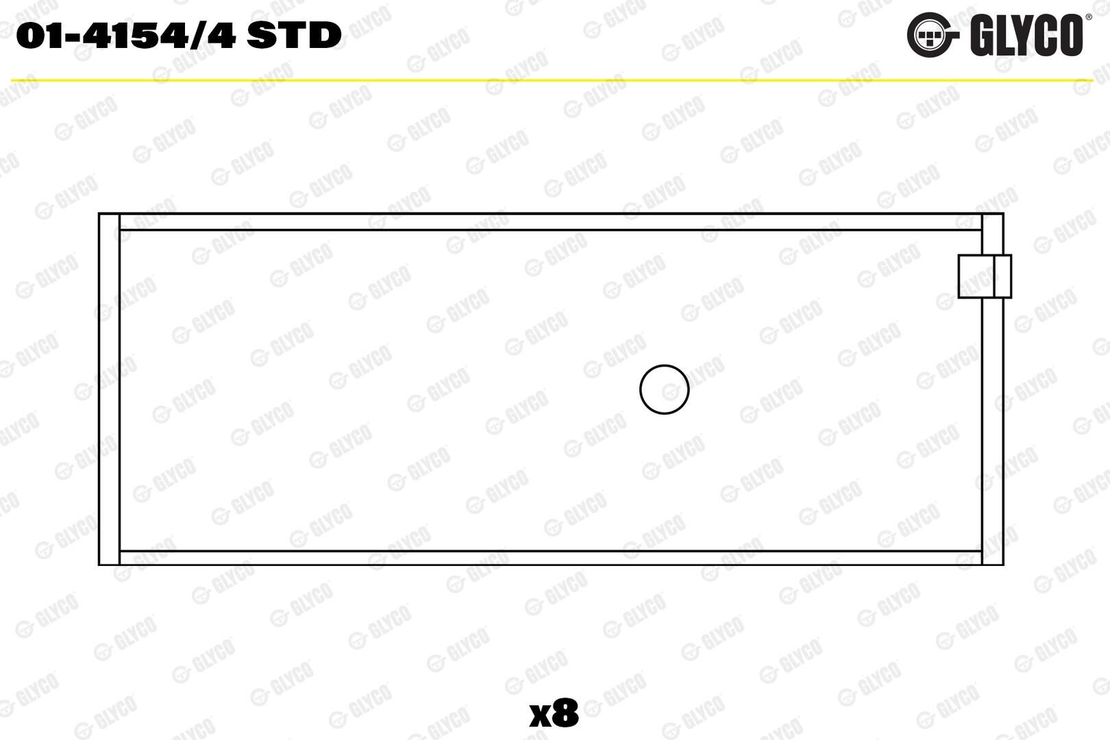 46776774 Motor Yatağı GLYCO | Fiat Palio