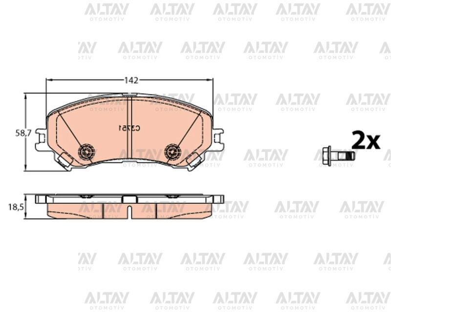 410606124R Fren Balatası TRW | Renault Megane 4