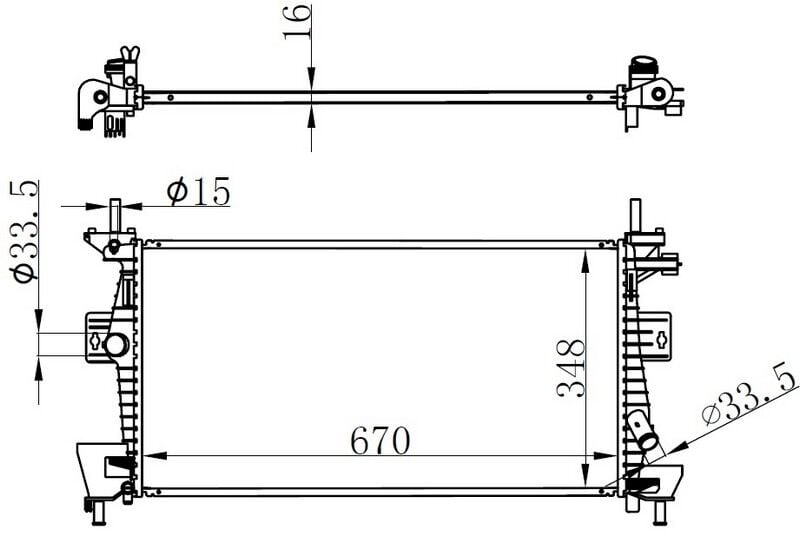 1705805 Motor Su Radyatoru ORIS | Focus III C Max 11>1.6TI Vct