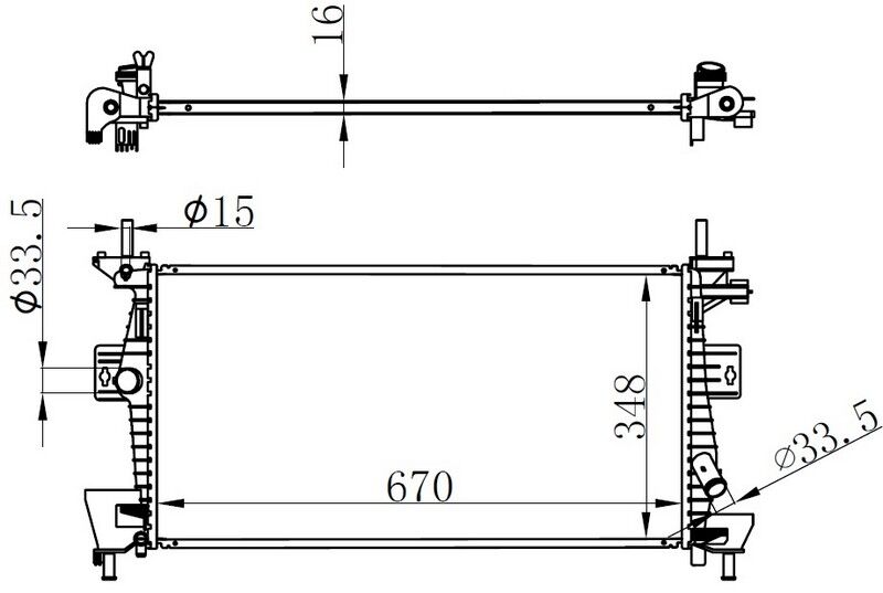 1705805 Motor Su Radyatoru ORIS | Focus III C Max 11>1.6TI Vct