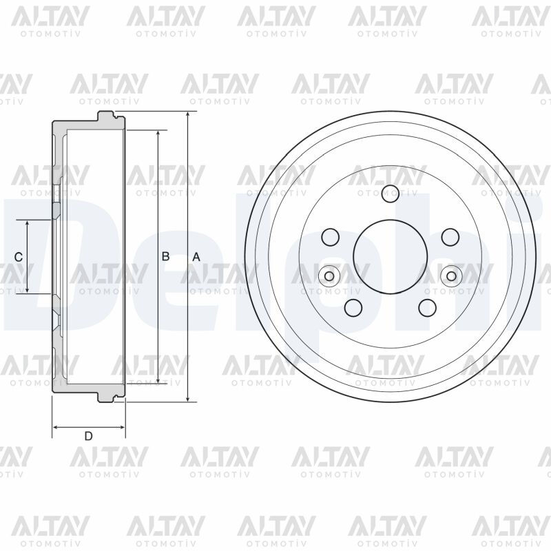 8200225971 Fren Diski DELPHI | Renault Captur