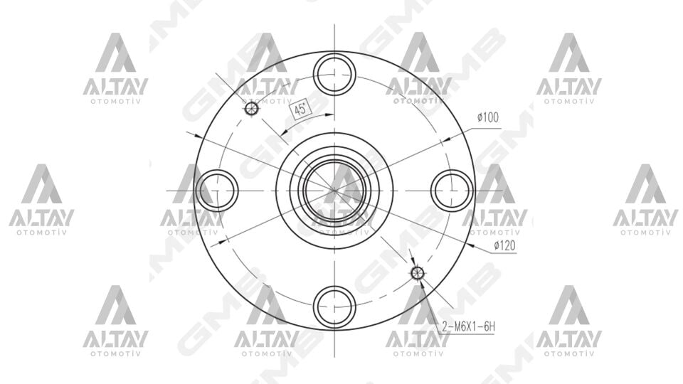 51750-25001 Teker Poryası Ön GMB | Kia Rio / Hyundai Getz