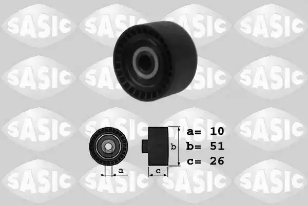 Y40115930 V.kayisi Gergi Rulmani Plastik 10,2X51X26 VEKA | Peugeot 206 1.4 HDI 1998 2006
