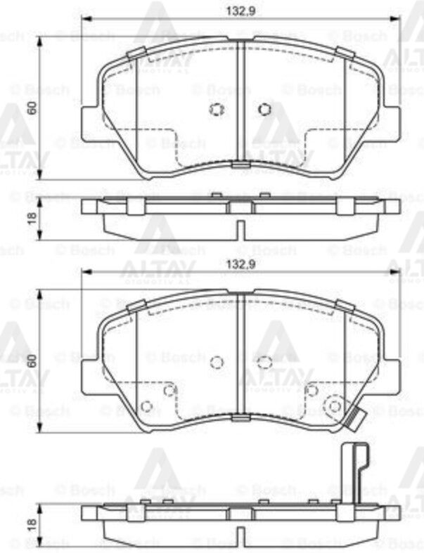 581013NA50 Fren Balatası Ön BOSCH | Hyundai i30