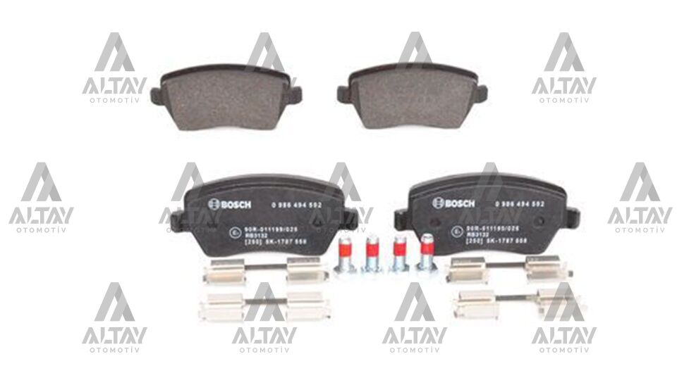 410604076R Fren Balatası Ön BOSCH | Renault Clio 3
