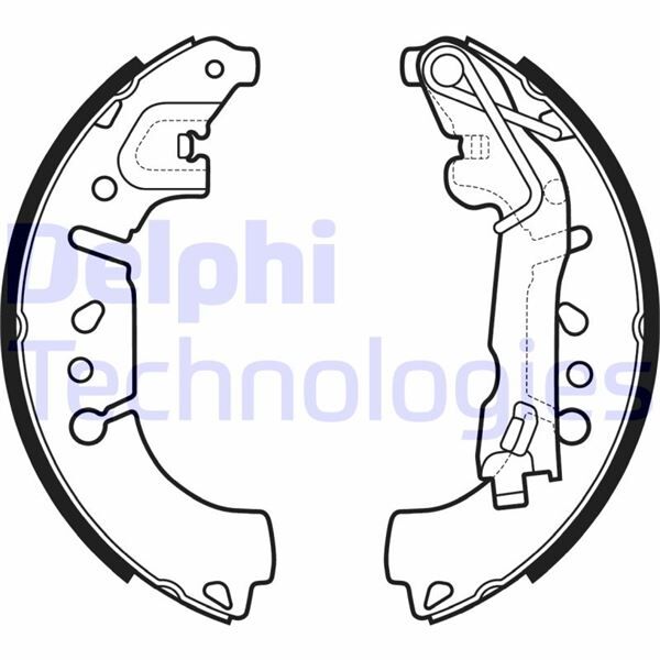 77367099 Arka Pabuçli Fren Balatasi DELPHI | Fiat Egea 15> 500 L
