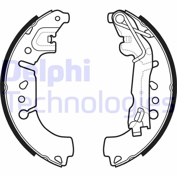 77367099 Arka Pabuçli Fren Balatasi DELPHI | Fiat Egea 15> 500 L