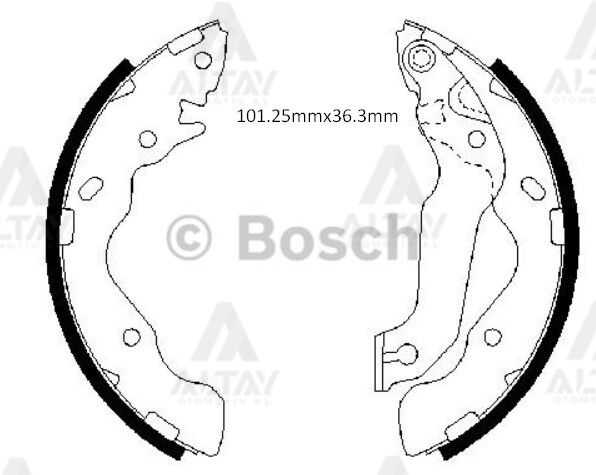 58305-17A00 Fren Balatası Arka BOSCH | Hyundai Matrix
