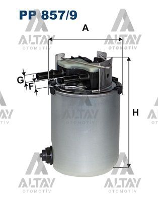 16400-4EA1B Yakıt Filtresi FILTRON | Renault R9