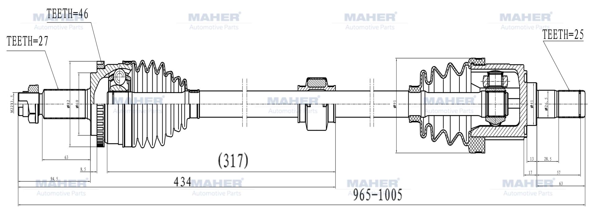 49501-3X000 Aks Ön MAHER | Hyundai i30