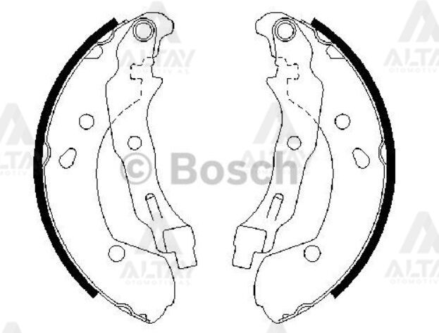 7701208357 Fren Balatası Arka BOSCH | Renault Clio 3