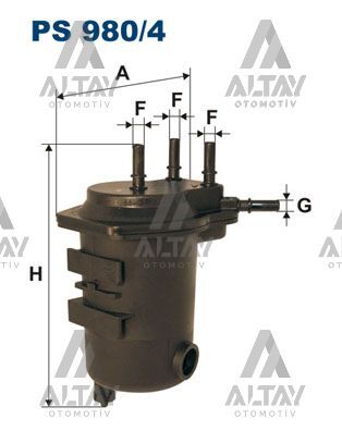 7701061576 Yakıt Filtresi FILTRON | Muhtelif Araçlar