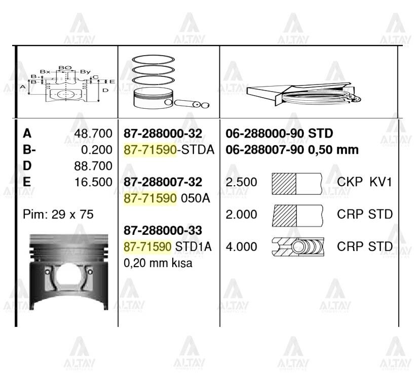 06-288000-90 Segman GOETZE | Hyundai H100