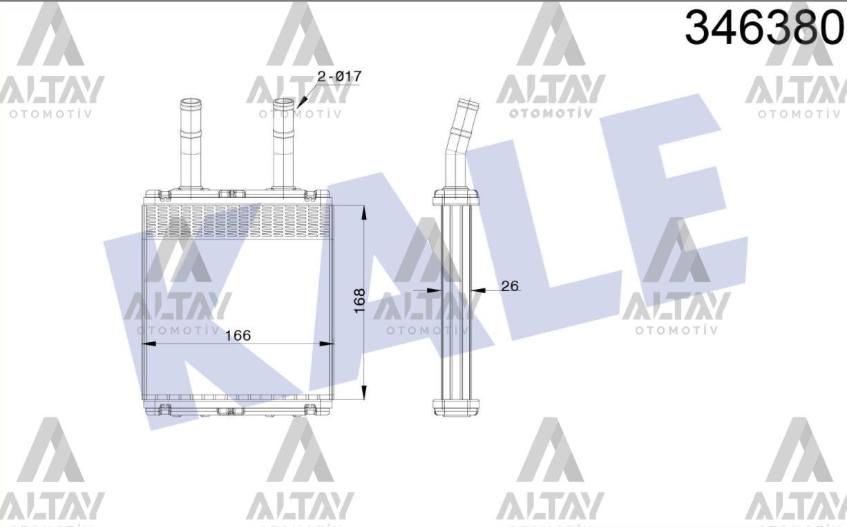 97221-22000 Kalorifer Radyatörü KALE | Hyundai Elantra / Hyundai Getz
