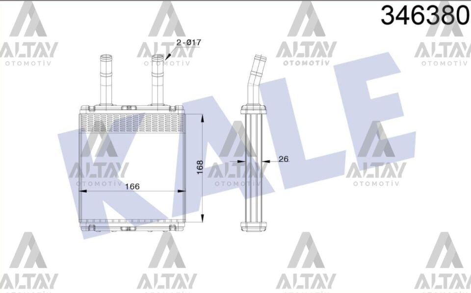 97221-22000 Kalorifer Radyatörü KALE | Hyundai Elantra / Hyundai Getz