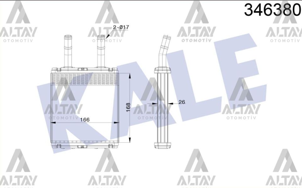 97221-22000 Kalorifer Radyatörü KALE | Hyundai Elantra / Hyundai Getz