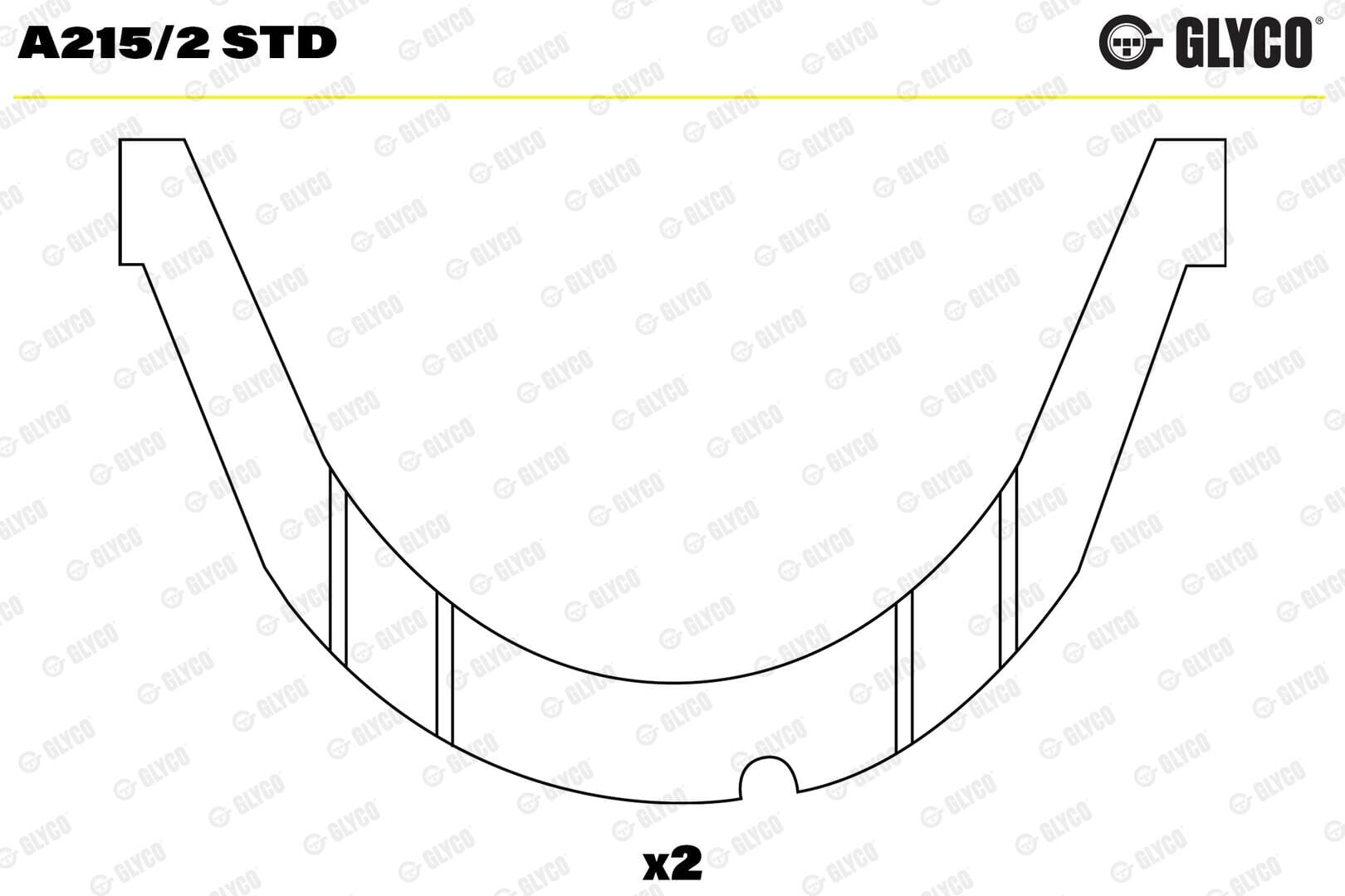 7701462824 Motor Yatağı GLYCO | Renault Kangoo