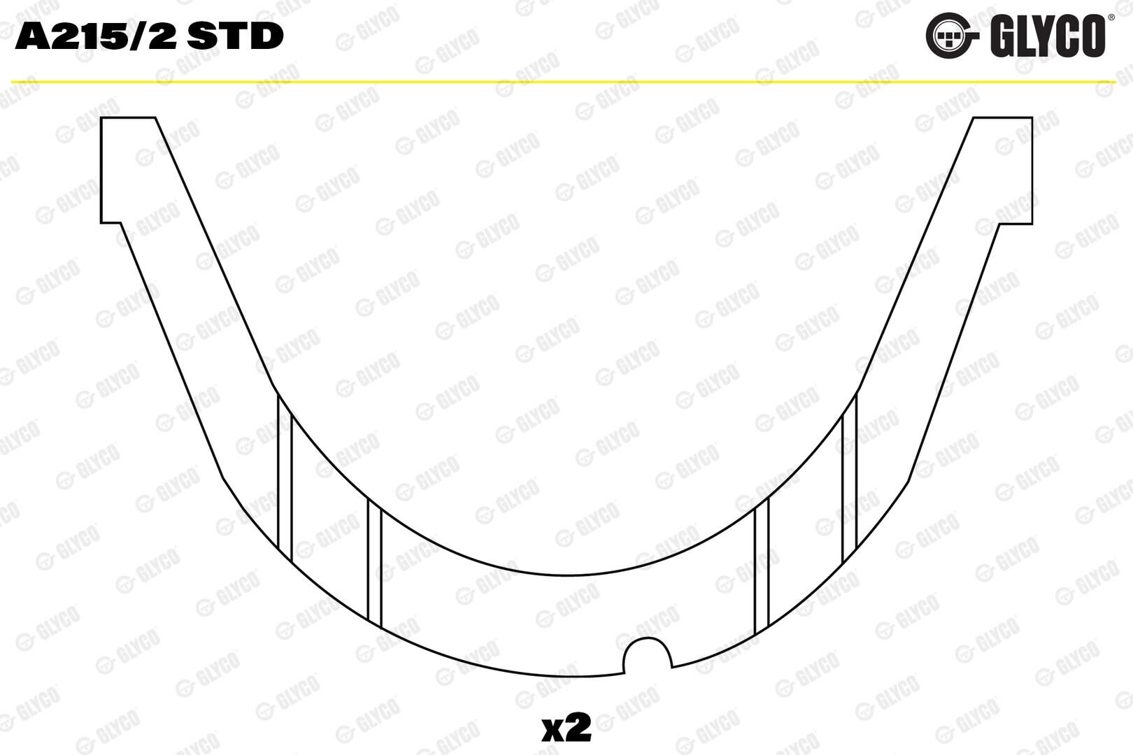 7701462824 Motor Yatağı GLYCO | Renault Kangoo