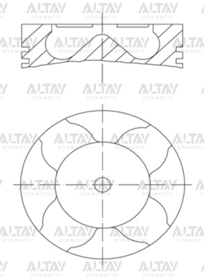 8772620STD000G Piston MAHLE | Fiat Doblo / Fiat Linea