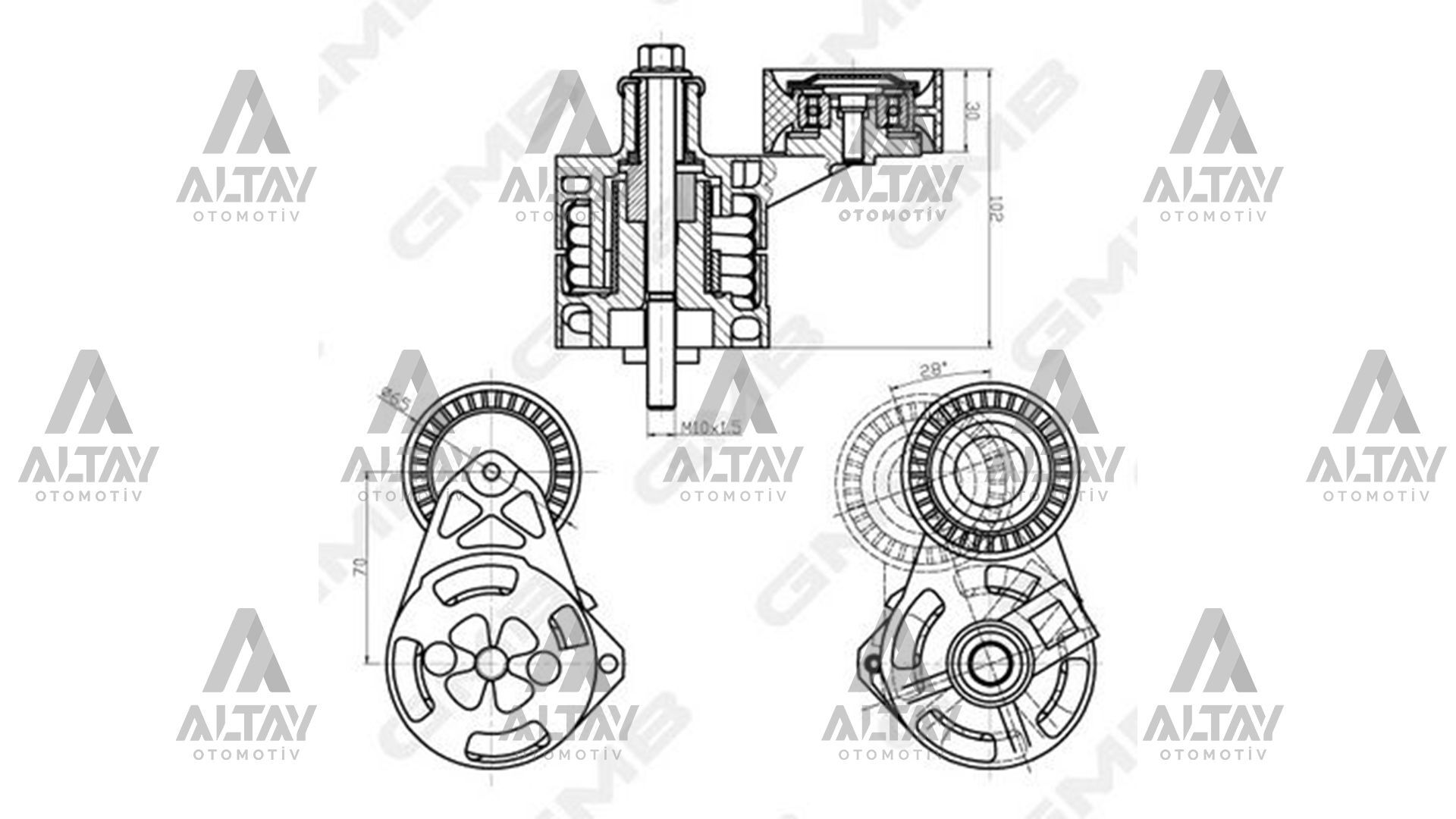 6C1Q6A228BB Gergi Rulmanı GMB | Ford Transit