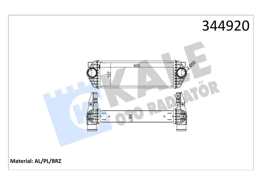 1432312 Turbo Intercoll Radyatoru KALE OTO RADYATOR | Transi̇t Connect TC7 06