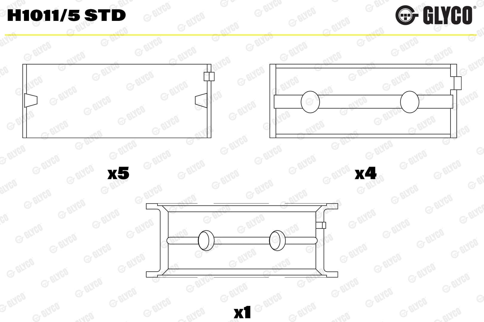 46797870 Motor Yatağı GLYCO | Fiat Linea