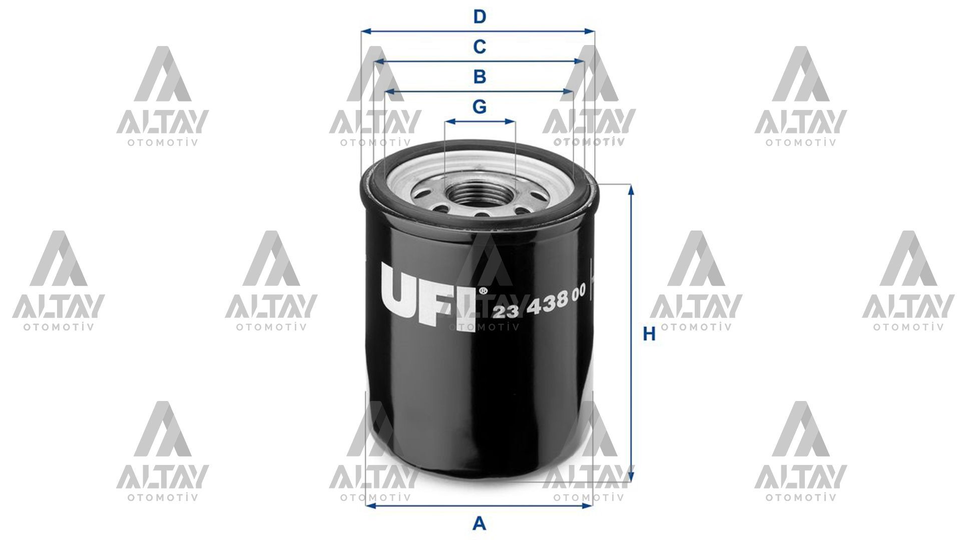 46544820 Yağ Filtresi UFI | Fiat Egea / Fiat Doblo / Fiat Linea / Fiat Punto