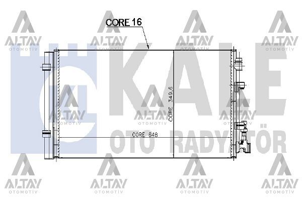 921000005R Klima Radyatörü KALE | Renault Fluence / Renault Megane 2 / Renault Megane 3