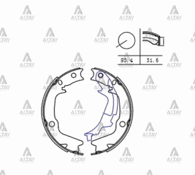 58305-2KA00 Fren Balatası MAHER | Hyundai i20