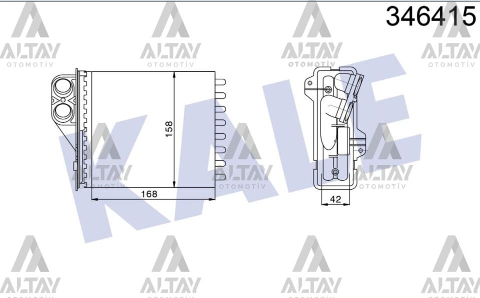 6001547484 Kalorifer Radyatörü KALE | Dacia Logan / Dacia Sandero / Dacia Duster
