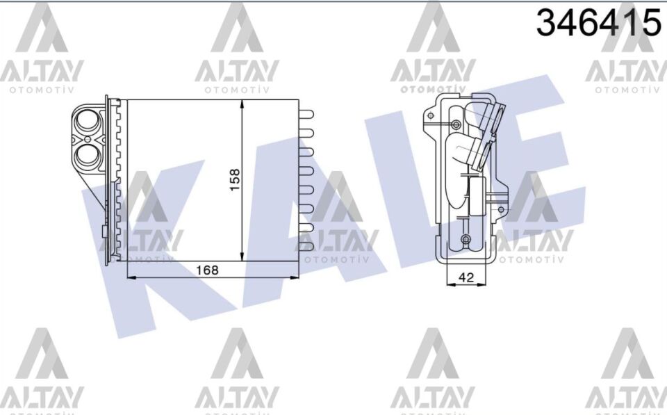 6001547484 Kalorifer Radyatörü KALE | Dacia Logan / Dacia Sandero / Dacia Duster