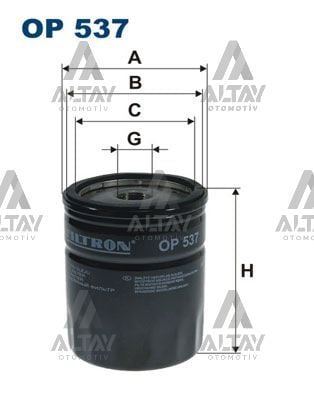 46805830 Yağ Filtresi FILTRON | Fiat Tempra
