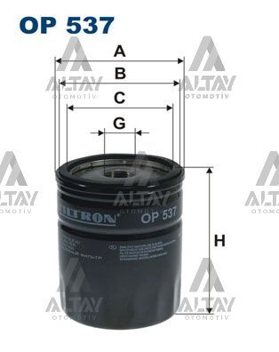 46805830 Yağ Filtresi FILTRON | Fiat Tempra