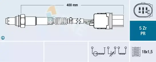 84286040 Sensör Oksijen Lambda BOSCH | Fiat Ducato
