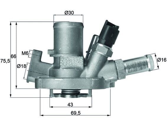 55215006 Termostat MAHLE | Fiat Egea / Fiat Punto