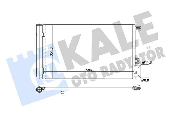 51785214 Klima Radyatörü KALE | Fiat Linea