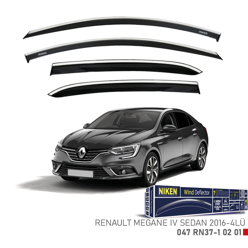 NKN 047 RN37 1 02 01 Kromlu Cam Rüzgarliği NIKEN | Renault Megane IV 2016 Sedan 4LÜ
