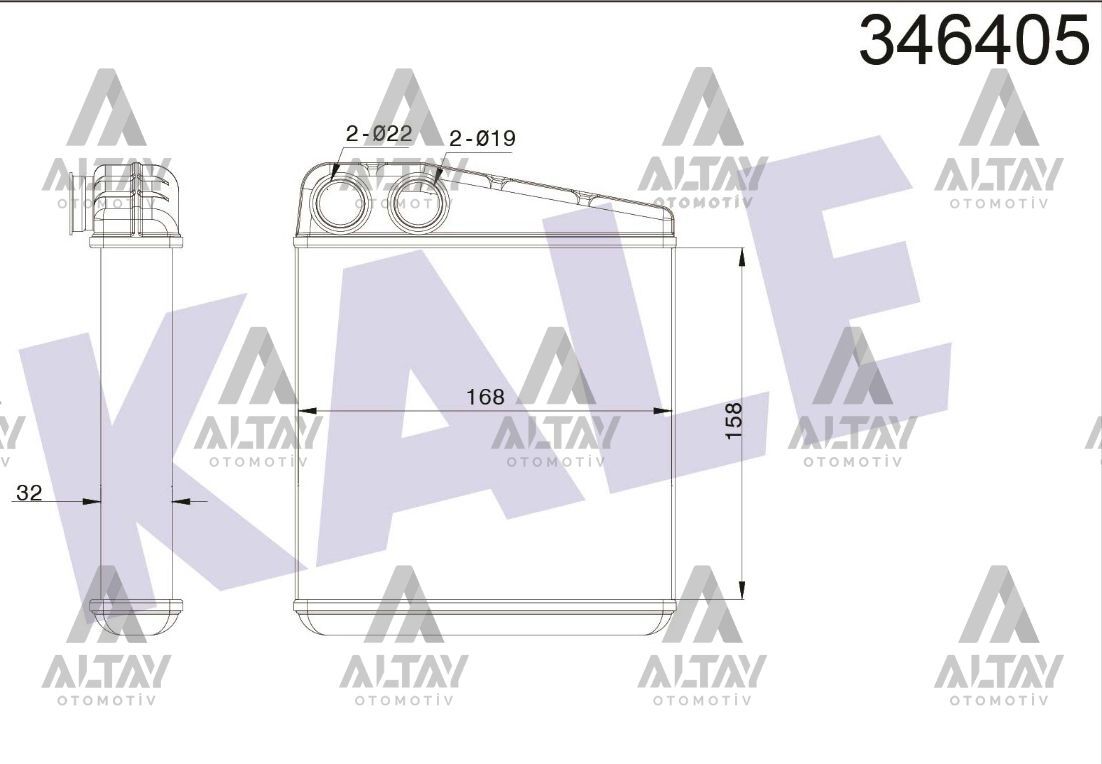 7701208766 Kalorifer Radyatörü KALE | Renault Clio 3