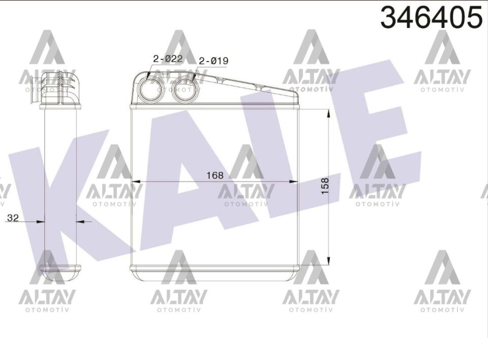 7701208766 Kalorifer Radyatörü KALE | Renault Clio 3