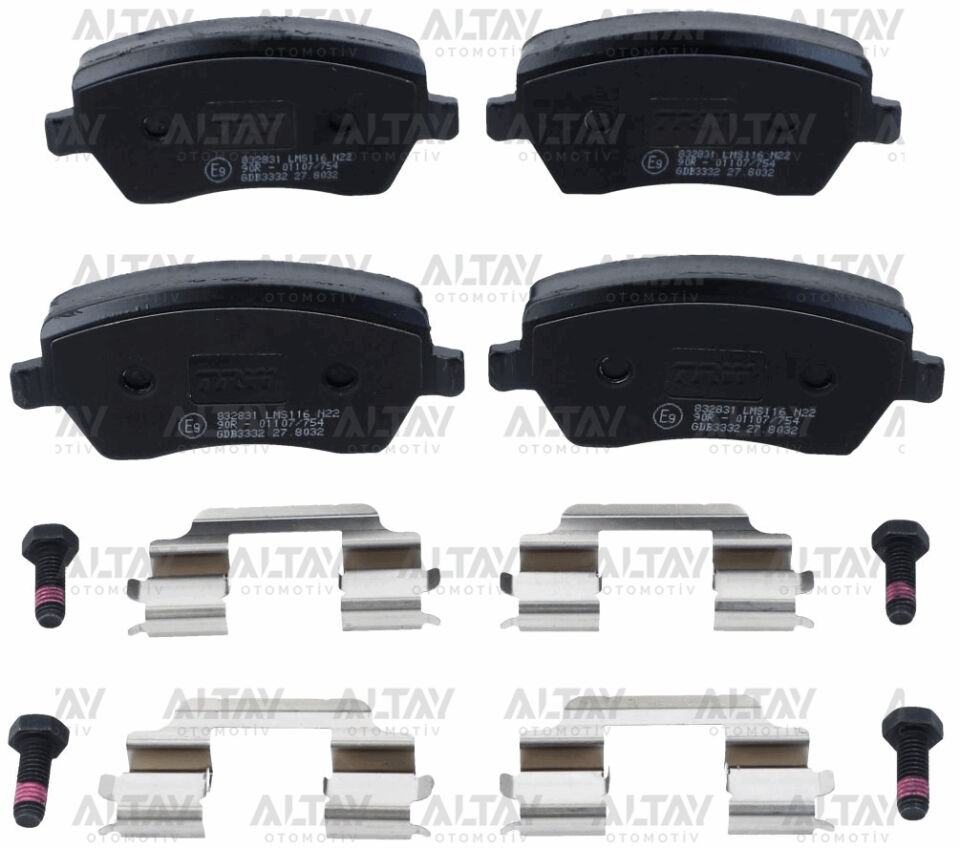 410604076R Fren Balatası TRW | Renault Clio 3