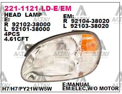 92104-38020 Far ve Aydınlatma DEPO | Hyundai Sonata