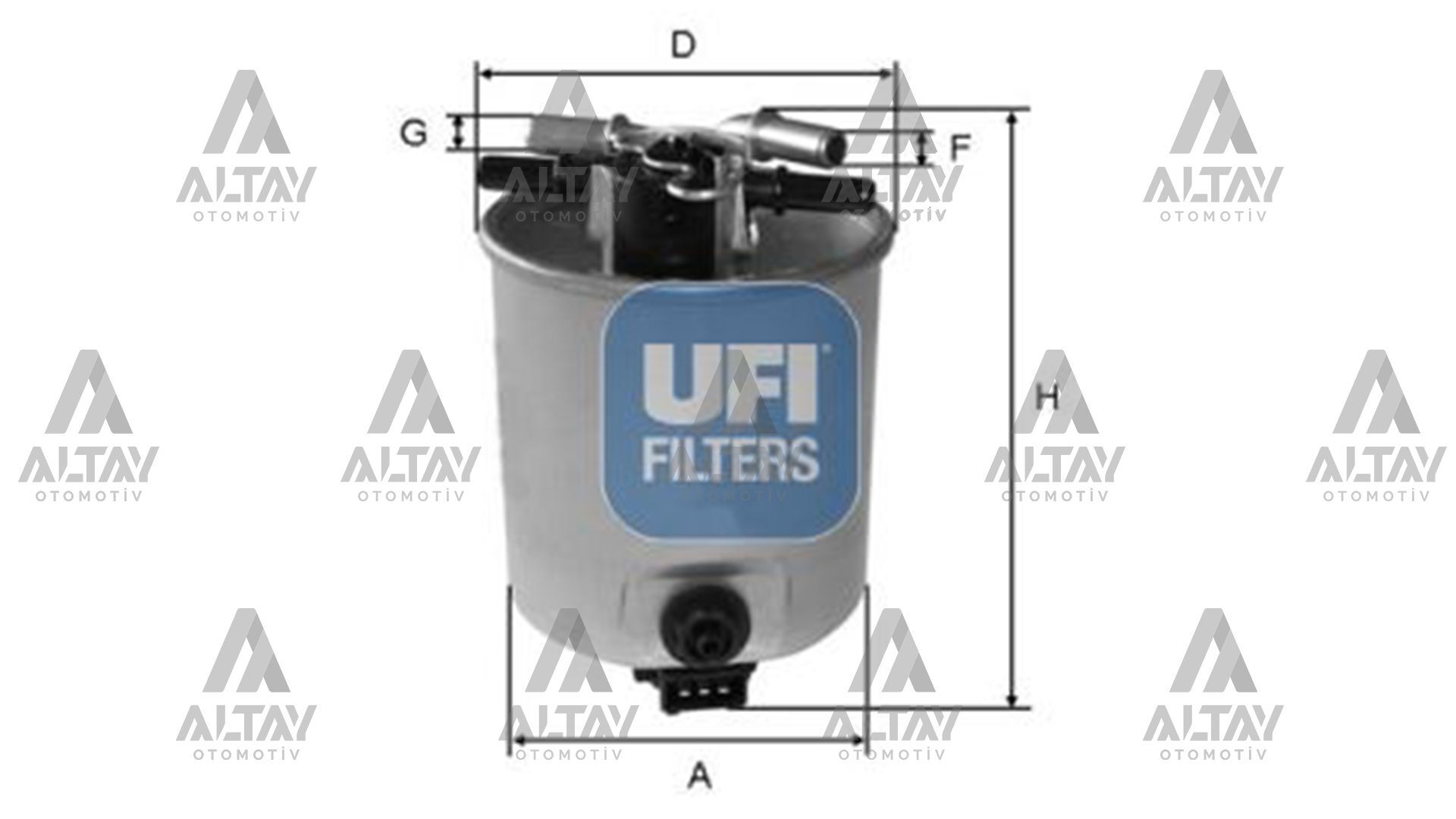 7701066680 Yakıt Filtresi UFI | Dacia Logan / Dacia Sandero