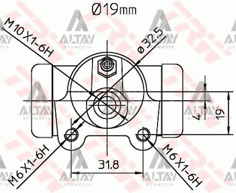 7701038287 Fren Merkezi Arka TRW | Renault Laguna