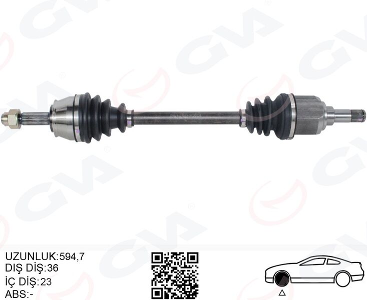 51757652 Komple Aks Sol On GVA | Fiat Doblo 1.4 01 10