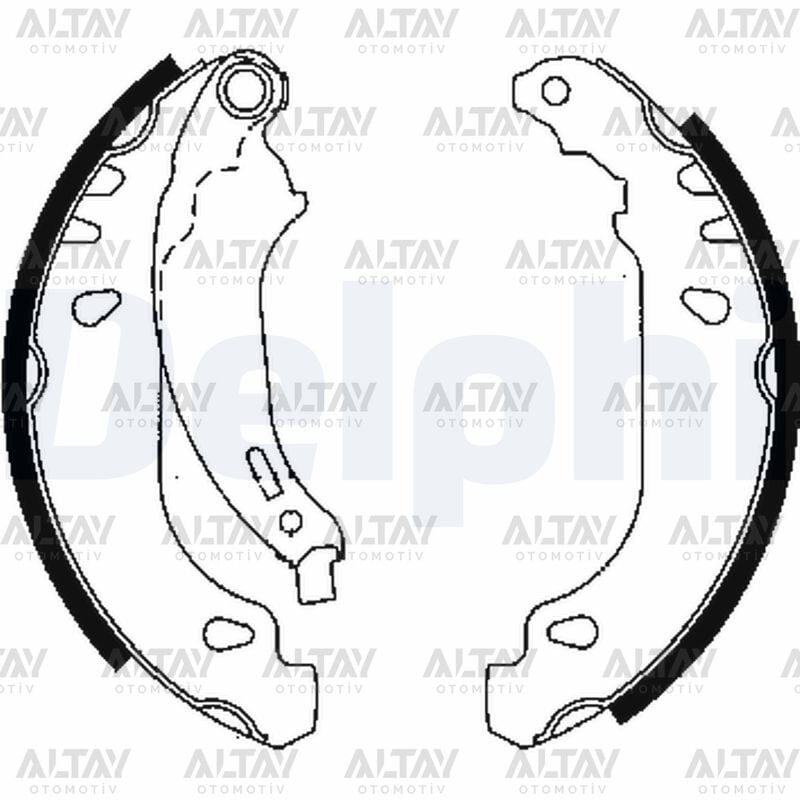 7701205758 Fren Balatası Arka DELPHI | Dacia Logan / Dacia Sandero