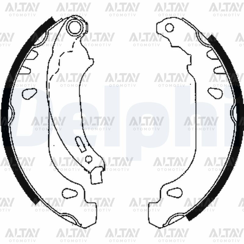 7701205758 Fren Balatası Arka DELPHI | Dacia Logan / Dacia Sandero